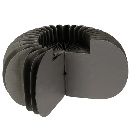 Honeycomb Paper Pumpkin Decoration Ring 24cm Dark Grey Set of 4 | Floristik24.co.uk
