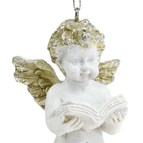 Product Decorative angel for hanging 6.5cm white