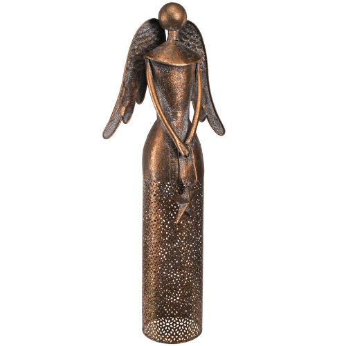 Floristik24 Decoration Angel with Star Metal Christmas Bronze H52cm