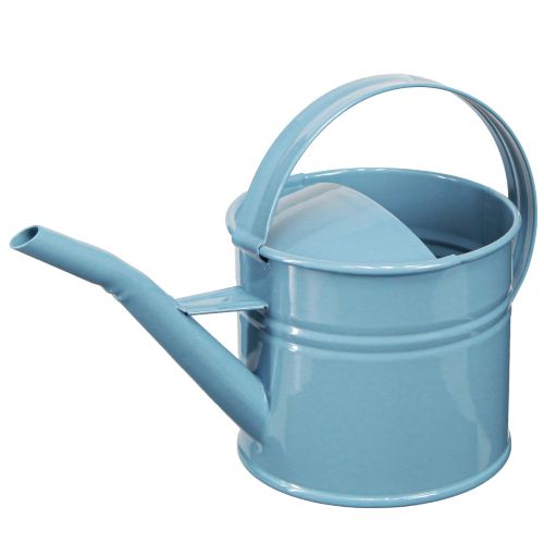 Product Decorative Watering Can Flowerpot Blue Metal 28x13x17cm 1.25l