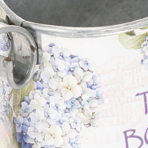 Decorative Watering Can Hydrangea Metal Vintage Flowers 30x11x14.5cm | Floristik24.co.uk