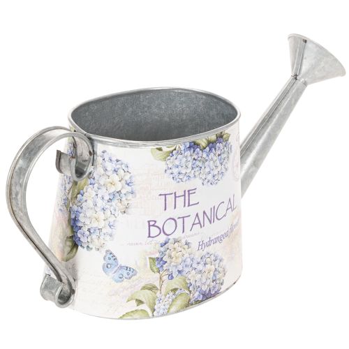 Decorative Watering Can Hydrangea Metal Vintage Flowers 30x11x14.5cm | Floristik24.co.uk