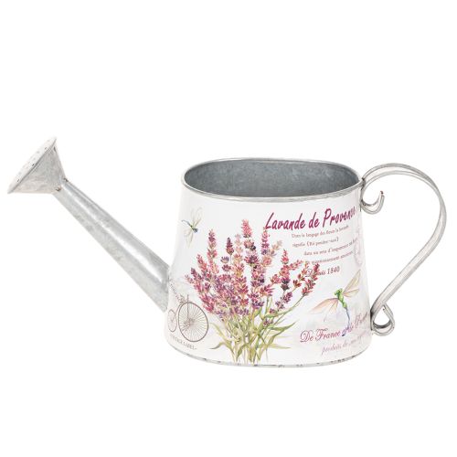 Decorative metal watering can, lavender, retro garden design, 30×11×14.5cm | Floristik24.co.uk