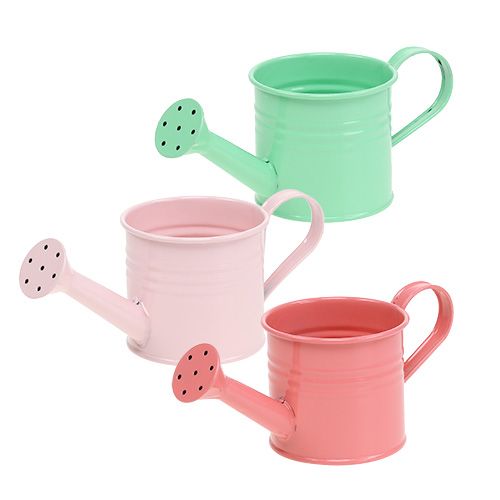 Floristik24 Decorative watering cans pastel ass. Ø7.5cm H7.5cm 8pcs