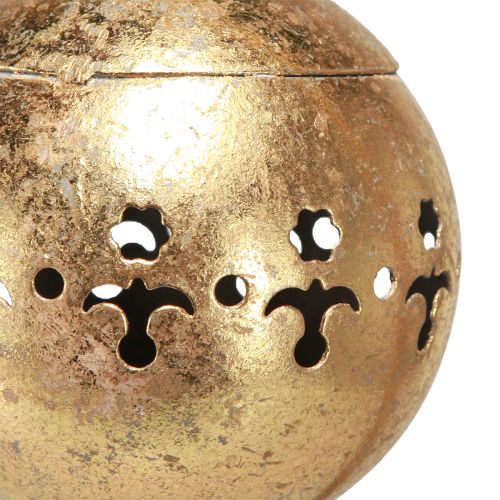 Product Decorative bell gold hanging decoration metal natural Ø14cm