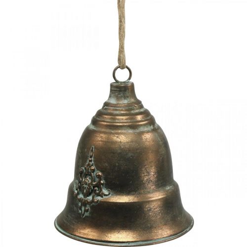 Floristik24 Decorative bell, metal bell, golden bell for hanging Ø20.5cm H24cm