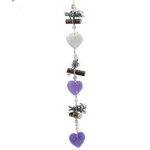 Floristik24 Deco Hanger Purple, White L47cm