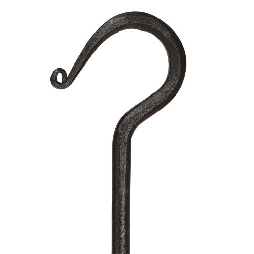 Floristik24 Decorative hook made of metal in black metal hook L40cm 2pcs