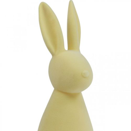 Product Decorative Easter Bunny – 2nd Choice – Flocked Yellow H47cm