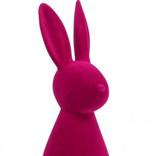 Product Deco Bunny Pink Deco Easter Bunny Flocked H47cm