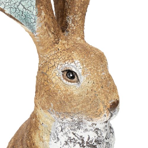 Product Decorative rabbit figurine for springtime home accents, 32cm, 2 pieces