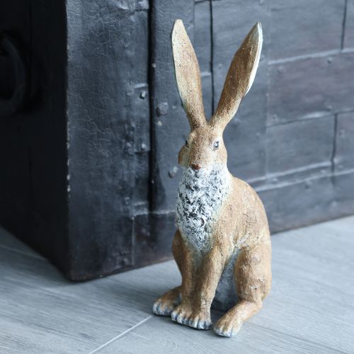 Product Decorative rabbit figurine for springtime home accents, 32cm, 2 pieces
