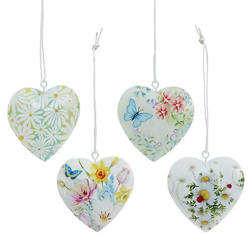 Floristik24 Decorative hearts with motives 5,5cm 8pcs