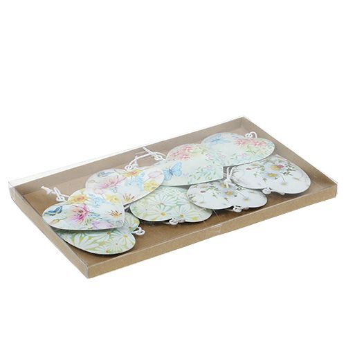 Floristik24 Decorative hearts with motives 5,5cm 8pcs