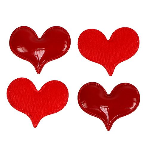 Floristik24 Deco hearts for spreading 4,5cm red 50pcs