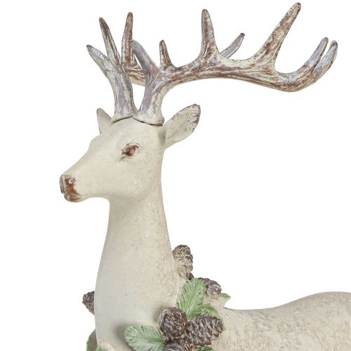 Product Decoration deer standing vintage Christmas 30x15,5x48,5cm