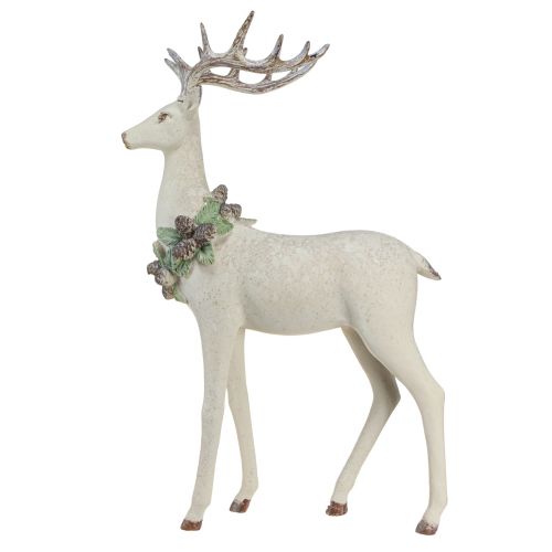 Product Decoration deer standing vintage Christmas 30x15,5x48,5cm
