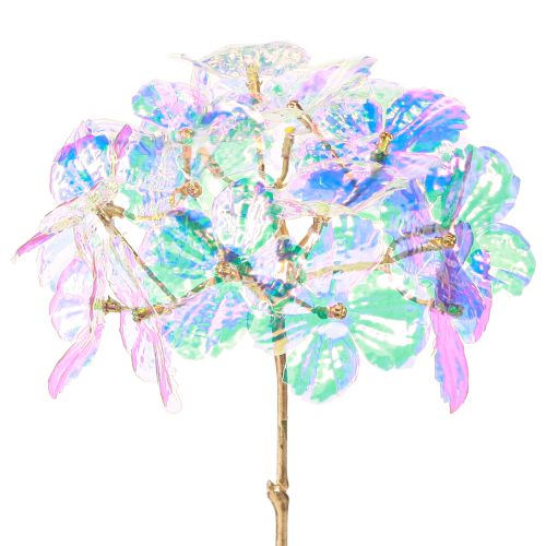 Product Decorative Hydrangea iridescent artificial flower Christmas 27cm 4 pcs