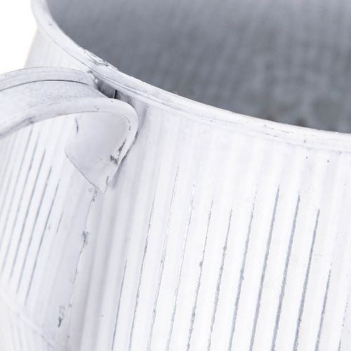 Product Decorative metal jug in white vintage 28cmx13cmx12.5cm