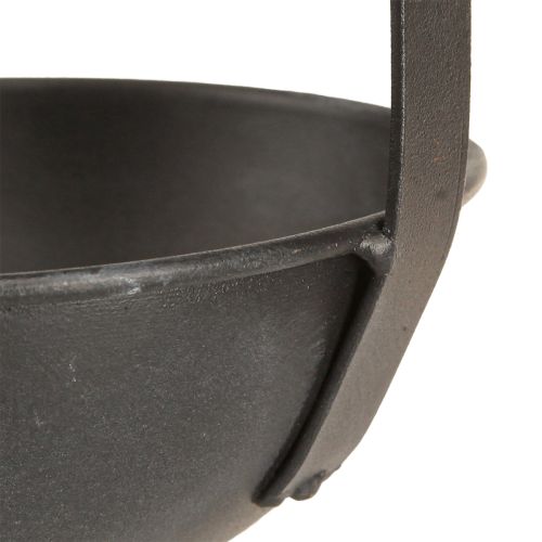 Floristik24 Decorative Trowel Plant Bowl Anthracite Hanging Ø16.5cm 2pcs