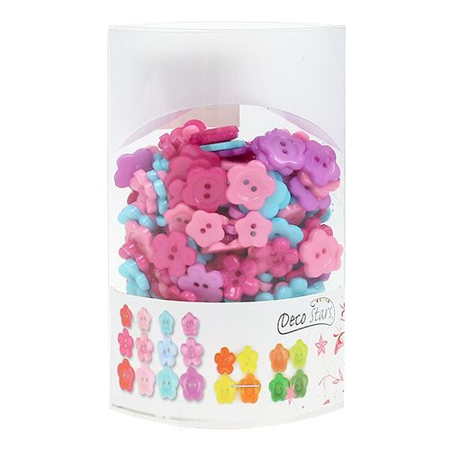 Floristik24 Decorative buttons colored Ø1,2cm - 1,5cm 270pcs