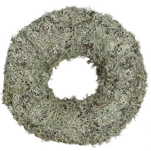 Decorative wreath, moss wreath gray Ø38cm 1p