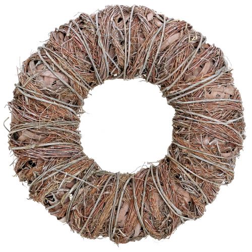 Floristik24 Decorative wreath nature Ø43cm washed white