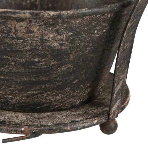Floristik24 Decorative Crown Antique Dark Brown Rust H22/27cm Set of 2