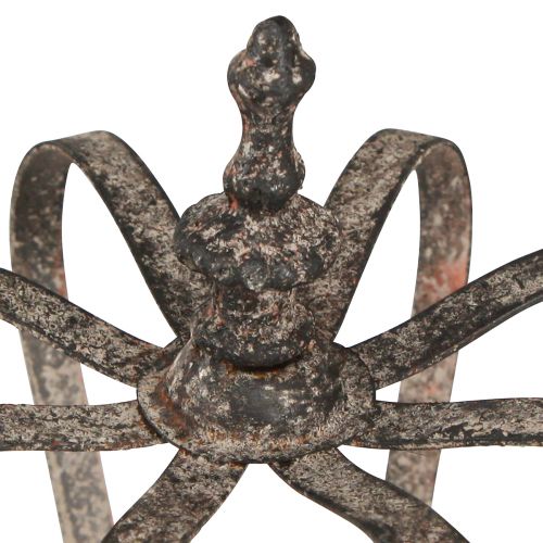 Product Decorative crown antique look metal decoration rust Ø19.5cm H22cm