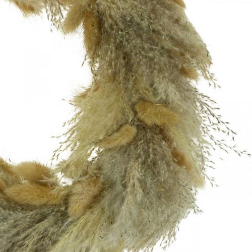 Product Pampas grass Lagurus door wreath dried flower wreath wreath Ø31cm