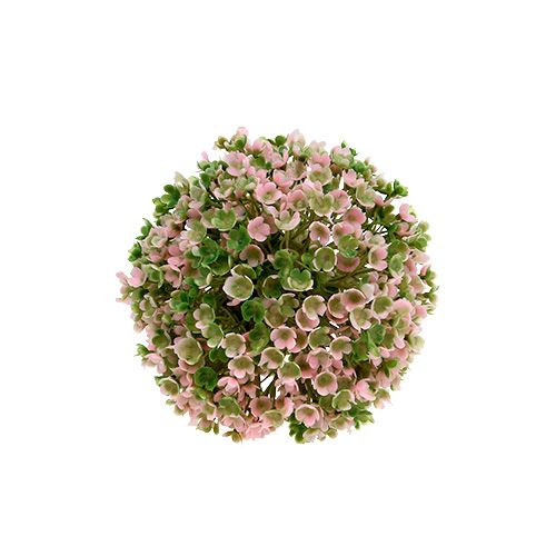 Product Mini decorative ball pink-green artificial Ø10cm 1 pc