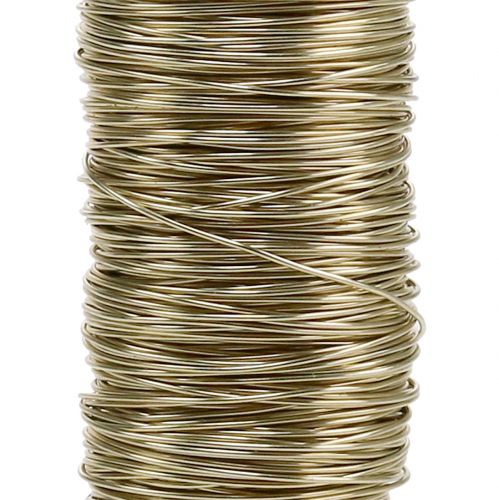 Floristik24 Deco Enamelled Wire Gold Ø0.50mm 50m 100g