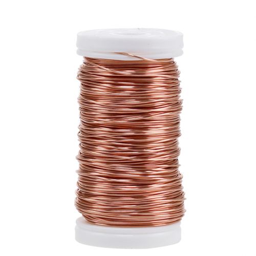 Floristik24 Deco Enameled Wire Copper Ø0.50mm 50m 100g