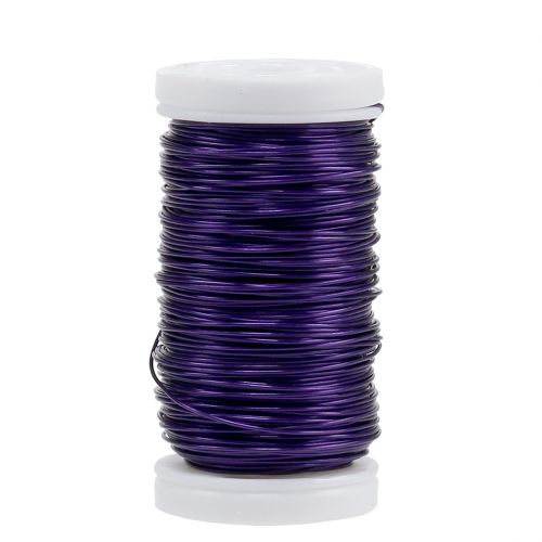 Floristik24 Deco Enameled Wire Violet Ø0.50mm 50m 100g