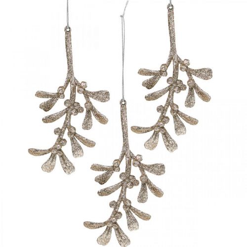 Floristik24 Decorative mistletoe pendant Christmas tree decoration 16.5 cm 12 pieces