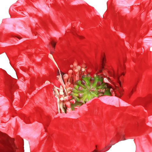 Product Deco Poppy Large Artificial Flowers Red Poppies 88cm 3 Pcs