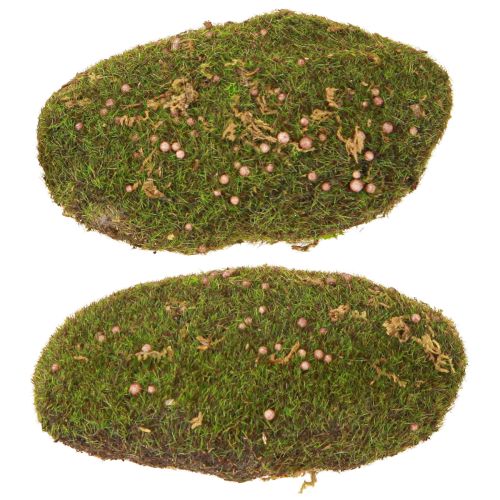 Floristik24 Decorative moss artificial moss sponge moss ball 14cm 2pcs