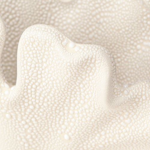 Product Decorative shell vase mini ceramic vase cream 14×7.5×9.5cm
