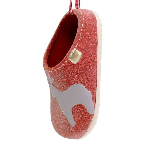 Decorative slippers 13cm red 4pcs | Floristik24.co.uk