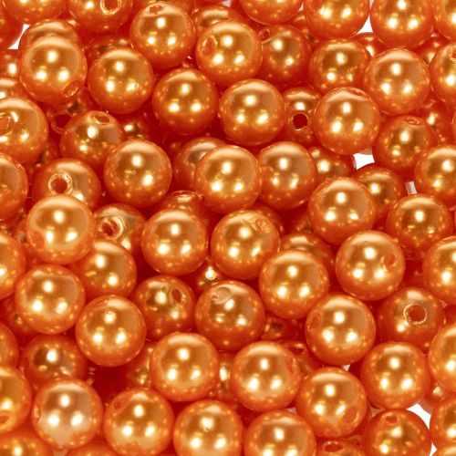 Orange Plastic Craft Beads, 8 mm, 250 Pieces for Home Décor | Floristik24.co.uk