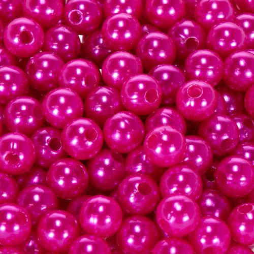Pink Plastic Craft Beads, 8 mm, 250 Pack for Home Decor and Jewellery Making | Floristik24.co.uk