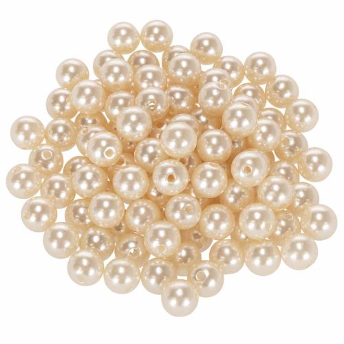 Decorative Beads Ø10mm Champagne 115 pcs