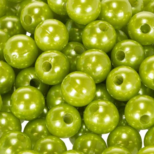 Decorative beads Ø10mm green 115 pieces | Floristik24.co.uk