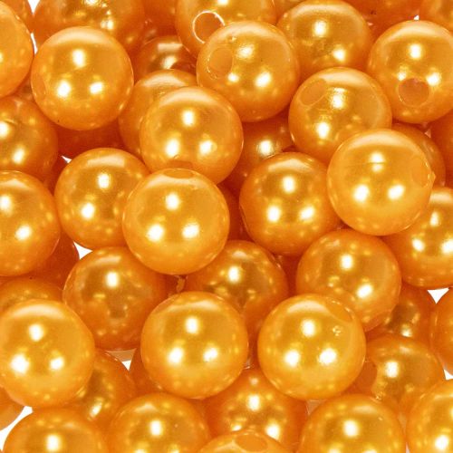 Decorative Beads Ø10mm Orange 115 pcs | Floristik24.co.uk