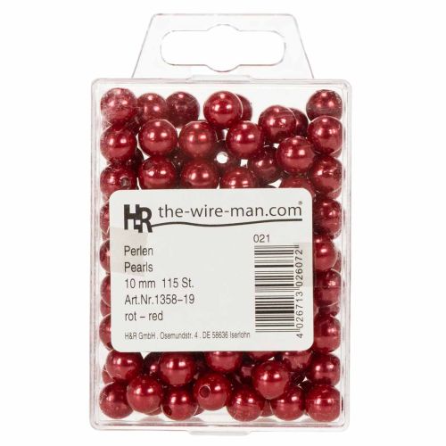 Decorative Beads Ø10mm Red 115