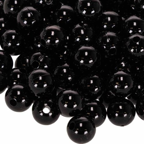 Decorative Beads Ø10mm Black 115 pcs | Floristik24.co.uk