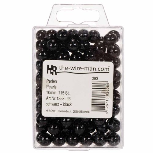 Decorative Beads Ø10mm Black