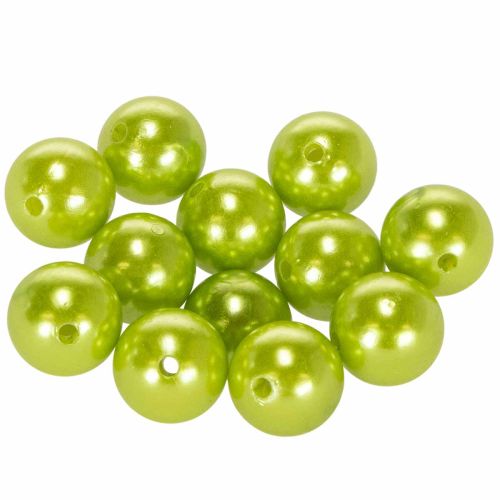 Decorative Beads Ø2cm Apple Green 12 pcs buy online | Floristik24.co.uk
