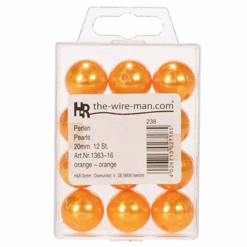 Decorative Beads Ø2cm Orange