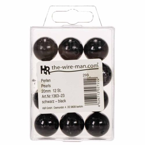 Decorative Beads Ø2cm Black 12